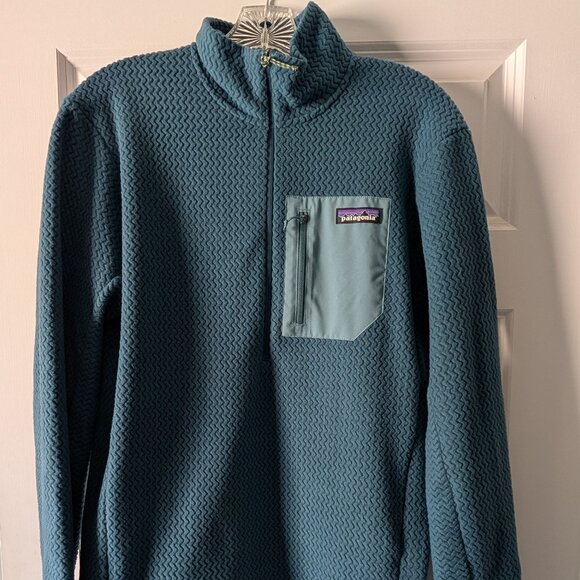 Patagonia Teal Quarter-Zip Sweater